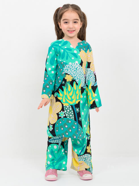 Whimsical Flora Imported Linen Set (Sunken Garden)